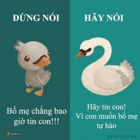 CÙng một câu nói , hãy nói sao để bố mẹ đừng tổn thương