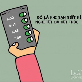 Đó là khi bạn biết kì nghỉ Tết đã kết thúc :33