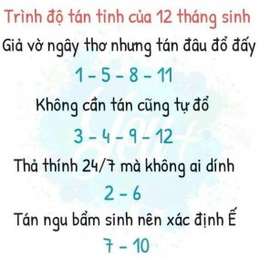 Cóa ai tháng 3 như mềnh ko .Ko cần tán cx đổ