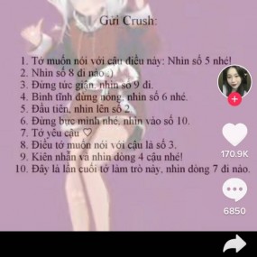 Gửi crush ❤❤❤