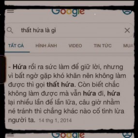 Thất hứa là gì..>>?