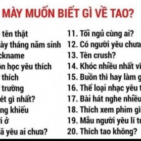 Muốn biết gì về tui