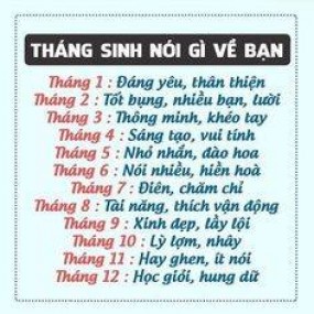 Cóa ai sinh tháng 3 khum????