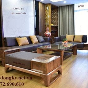 Bàn Ghế Sofa Gỗ Óc Chó Đẹp