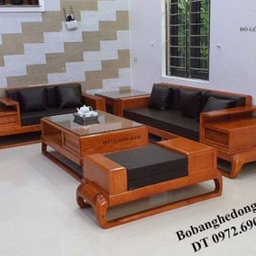 Bộ Ghế Sofa Gỗ Hương Đá