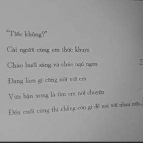 Tiếc:((