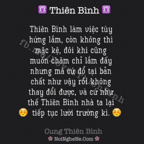 cung thiên bình của ai ra mà nhận nha