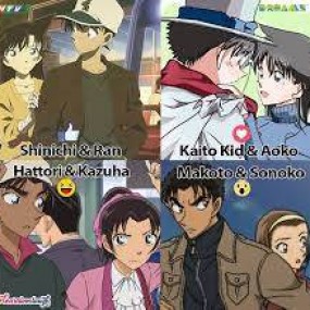 kaito kid và conan và các cặp đôi