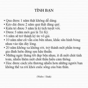 tình bạn bền lâu