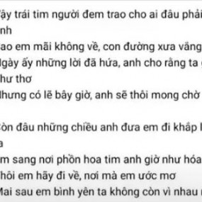 ĐÂU PHẢI CHO ANH