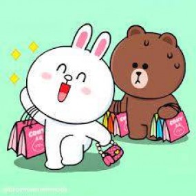 Gấu Brown và thỏ Cony