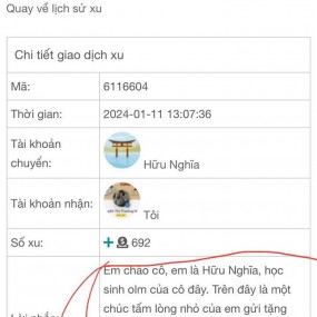 Học sinh của cô bên olm à. Cô cảm ơn nhiều nhé, rất trân quý