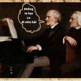 Ông Franz Liszt phải đi “nhìn bài” ông Richard Wagner thì cũng có cái gì đó khét khét nhờ :))