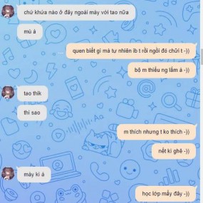 Bằng chứng đoạn chat của mình với Thanh Trúc