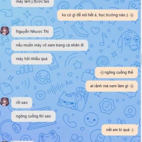 Bằng chứng đoạn chat của mình với Thanh Trúc