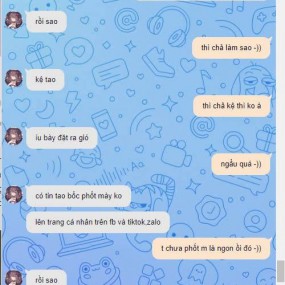 Bằng chứng đoạn chat của mình với Thanh Trúc