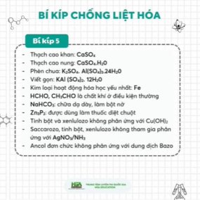 Bí quyết chống liệt môn HÓA. Lưu ngayy nàooo