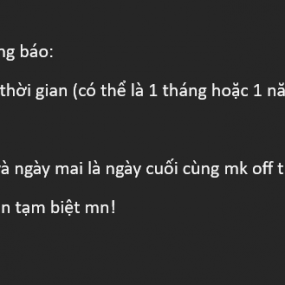 Tạm biệt :))