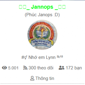 happiii 5k viu và 300 theo dõi # Jannops