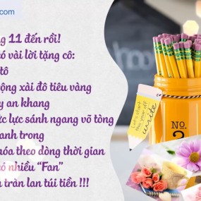 sắp đến 20-11 có vài lời chúc thầy cô