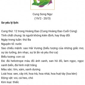 Cung cự giải vs song ngư