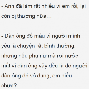 Dưới đây là 1 số đoạn trích nhỏ trong cuốn tiểu thuyết tui đọc. Ai muốn đọc thì để lại bình luận tui sẽ ns tên truyện nha ^-^