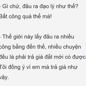 Dưới đây là 1 số đoạn trích nhỏ trong cuốn tiểu thuyết tui đọc. Ai muốn đọc thì để lại bình luận tui sẽ ns tên truyện nha ^-^