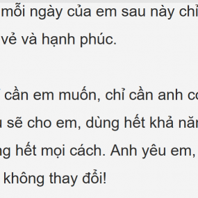 Dưới đây là 1 số đoạn trích nhỏ trong cuốn tiểu thuyết tui đọc. Ai muốn đọc thì để lại bình luận tui sẽ ns tên truyện nha ^-^