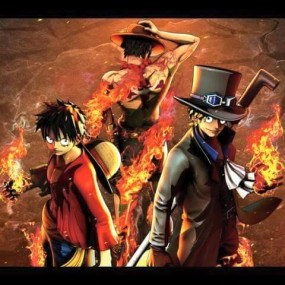 3 anh em Ace ,Sabo ,Luffy.