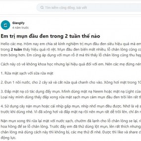 Nguyên nhân và cách trị mụn đầu đen ở má