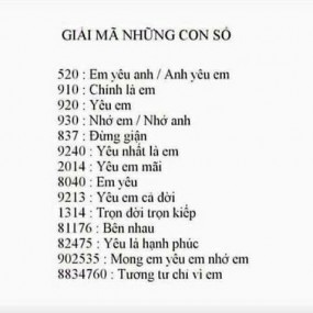 giải mã những con số