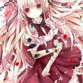 anime girl mặc cổ trang và tiên