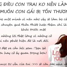 chuyên mục tư vấn cho con trai về tềnh ew~ //PART 1//