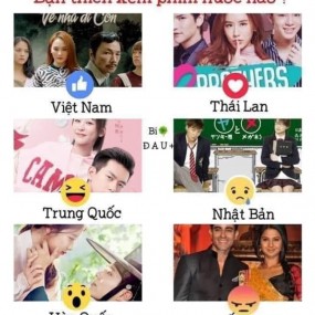 Bạn thích xem phim nước nào