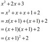 Ta có (x+1)^2 >=0 vì 1 số mũ chẵn lúc nào cũng lớn hơn 0<br />Nên (x+1)^2 +2 >0