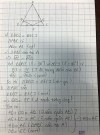 Cái phần cuối câu b là:<br />Tam giác ADE có<br />AD=AE (cmt)<br />=> Tam giác ADE cân tại A<br />Câu c thì chịu =)))