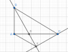 a) xét Δ abd và Δecd<br />có góc BAD= góc CED=90 độ<br />góc BDA= góc CDE (đối đỉnh)<br />Δ abd ∽ Δecd(g.g)<br />b) xét t/g ABCE có<br />góc BAC = góc BEC = 90 độ<br />=> t/g ABCE nội tiếp(dhxb)<br />=> góc DAE = góc DBC ( cùng chắn cung EC)