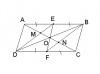 a) Ta có : ABCD là hình bình hành<br />=> AB=CD<br />Ta lại có : EB=1/2AB và DF=1/2CD<br />=> EB=DF<br />mà́ EB//DF ( vì AB//CD)<br />=> Tứ giác DEBF là hình bình hành.