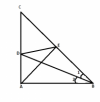 a) Ta có tia phân giác góc B cắt AC tại D=> góc B1= góc B2<br />xét Δ ABD và Δ EBD (góc BAD=góc BED=90° )có:<br />BD chung<br />góc B1 = góc B2(cmt)<br />=> Δ ABD = Δ EBD(cạnh huyền-góc nhọn) (1)<br />b) từ (1)=>AB= BE(hai cạnh tương ứng)<br />=>Δ ABE cân tại B<br />Lại có góc B=60°<br />=> Δ ABE là tam giác đều(đpcm)