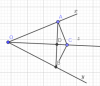 Bài 6<br />a) Có OC là phân giác xOy<br />=> AOC= BOC (đ/n)<br />Xét tam giác AOC và tam giác BOC có<br />OA=OB<br />OC chung<br />AOC= BOC<br />do đó: tam giác AOC = tam giác BOC (c.g.c)<br />=> AC= BC ( 2 cạnh tương ứng)<br />b)<br />Có D thuộc Oz<br />tương tự câu a) chứng minh được tam giác AOD = tam giác BOD (c.g.c)<br />=> ADO=BDO ( 2 góc tương ứng)<br />Mà ADO + BDO = 180* ( 2 góc kề bù)<br />=> 2ADO=180* => ADO =90*<br />=> AB vuông góc với OD (đ/n)