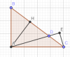 Bài 5<br />a) Cách 1:<br />Có AH vừa là đường cao vừa là trung tuyến => tam giác cân<br />Mà C=30* => B=60*<br />=> tam giác ABD đều<br />Cách 2<br />Có AH chung<br />BH=HD<br />BHA=AHD (=90*)<br />=> tam giác ABH = tam giác ADH<br />=> AB=AD<br />=> tam giác ABD cân<br />Mà C=30* => B=60*<br />=> tam giác ABD đều