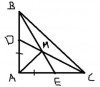 <p>a/ Xét tam giác ABE và tam giác ADC có: <br />Góc A chung <br />AD=AE(gt) <br />AB=AC(gt) <br />=>Tam giác ABE=Tam giác ADC (c.g.c) <br />->BE=CD( 2 cạnh tương ứng) <br />b/Ta có:Tam giác ABC có AB=AC-> tam giác ABC cân tại A <br />Tam giác ABE=tam giác ADC (cmt) <br />-> Góc DBM= góc ECM (2 góc tương ứng) (1) <br />mà góc B=góc C ( tam giác ABC cân tại A) <br />-> Góc MBC=góc MCB <br />-> Tam giác MBC cân tại M <br />-> BM=CM(tính chất) (2) <br />Lại có: AB=AC; AD=AE <br />=> BD=EC (3) <br />Từ (1); (2) và (3) suy ra: tam giác MBD=tam giác MCE(c.g.c) <br />c/Xét tam giác ABM và tam giác ACM có: <br />AB=AC(gt) <br />Góc ABM= góc ACM(CMt) <br />BM=CM(cmt) <br />=> Tam giác ABM=Tam giác ACK (c.g.c) <br />-> góc BAM=góc CAM(2 góc tương ứng) <br />hay AM là phân giác góc BAC</p>