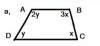 2y + y = 180 độ<br />=> 3y = 180 độ<br />=> y = 180 độ : 3&nbsp;<br />=> y = 60 độ ; 2y = 120 độ