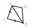 <p>Vì&nbsp;AD=CDAD=CD&nbsp;(giả thiết)</p><p>⇒ΔACD⇒ΔACD&nbsp;cân tại C (định nghĩa)</p><p>⇒ˆA1=ˆC2⇒A1^=C2^&nbsp;(1)</p><p>Ta có: AC là tia phân giác&nbsp;ˆDABDAB^&nbsp;(giả thiết)</p><p>⇒ˆA1=ˆA2⇒A1^=A2^&nbsp;(2)</p><p>Từ (1) và (2) suy ra&nbsp;ˆA2=ˆC2A2^=C2^</p><p>Mà 2 góc này ở vị trí so le trong</p><p>⇒AB//CD⇒AB//CD</p><p>⇒ABCD⇒ABCD&nbsp;là hình thang (định nghĩa)&nbsp;<br />&nbsp;</p>