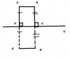 - vẽ đoạn AH ⊥ G . vẽ A'H=AH .<br />- vẽ đoạn BK ⊥ G . vẽ B'K=BK<br />- nối A' với B' 