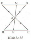 a) ΔABC=ΔADE(c.g.c)ΔABC=ΔADE(c.g.c) nên ˆC=ˆEC^=E^ suy ra DE //BC<br />Mik biết làm bây nhiêu thôi nên cho mik mấy điểm cũng đc :((