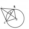 a) xét tứ giác ABOC có<br />góc AB0 = 90 độ( góc nội tiếp chắn nửa đường tròn) <br />góc ACO= 90 độ(.......................................................)<br />=> góc ABO + góc ACO =180 độ<br />vì 2 góc ở vi trí đói nhau <br />=> t/giác ABOC nội tiếp