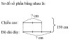 <p>Theo sơ đồ, tổng số phần bằng nhau là:</p><p>2 + 3 = 5 (phần)</p><p>Giá trị của mỗi phần là:</p><p>150 : 5 = 30 (cm)<br />2.<br /> Nửa chu vi mảnh vườn là: <br />                                                  104 : 2 = 52 (m)<br />                   Chiều dài bằng 9/4 chiều rộng => chiều dài ứng vs 9 phần bằng nhau và chiều rộng ứng vs 4 phần bằng nhau.<br />                                        Tổng số phần bằng nhau là: <br />                                                    9 + 4 = 13 (phần)<br />                                        Chiều dài mảnh vườn là:<br />                                             52 : 13 x 9 = 36 (m)<br />                                         Chiều rộng mảnh vườn là: <br />                                               52 - 36 = 16 (m) <br />                                         Diện tích mảnh vườn là: <br />                                               36 x 16 = 576 (m2)<br />                              Cả mảnh vườn thu hoạch được số rau là: <br />                                         5 x 576 = 2880 (kg) <br />                                                      Đáp số:...     </p><p>Chiều cao của hình bình hành là:</p><p>30 × 2 = 60 ( cm)</p><p>Độ dài đáy của hình bình hành là:</p><p>30 × 3 = 90 (cm)</p><p>Diện tích của hình bình hành là:</p><p>60 × 90 = 5400 (cm2)</p><p>Đáp số: 5400 cm2</p>