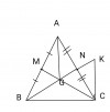 a)do tam giác ABC cân ở A=>AB=AC<br/><br/>m,n lần lượt là trung điểm AB,AC=>AM=AN<br/><br/>b)xét tam giác ANG và tam giác CNK có AN=NC, góc ANG=góc CNK ( đối đỉnh),GN=NK<br/><br/>=>tam giác ANG=tam giác CNK (c-g-c)=> góc GAN=góc KCN (g t ư)=>AG//CK<br/><br/>c) Do BN, CM là các đường trung tuyến cắt nhau tại G=> G là trọng tâm tam giác ABC=>BG=2GN<br/><br/>mà GN=NK=>BG=GN+NK=GK<br/><br/>d)tam giác ANG=CNK=>AG=CK<br/><br/>=>BC+AG=BC+CK>BK(bđt tam giác)<br/><br/>lại có góc AMN là góc nhọn=>góc BMN tù=>BN>MN<br/><br/>=>BC+AG>BK>BN>MN