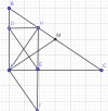 B4 <br />1. xét tứ giác ADHE có: DAE=ADH=HEA=90<br /><br />=> tứ giác ADHE Là hccn<br /><br /><br />2. F là điểm đối xứng của H qua E=> EH=EF và HF⊥AC<br /><br />có AD⊥AC=> HF//AD<br /><br />tứ giác ADHE là hcn=> AD=HE<br /><br />=> AD=EF<br /><br />xét tứ giác ADEF có: AD//EF<br /><br />                                  AD=EF<br /><br />=> tứ giác ADEF là hbh<br /><br />3. Xét tam giác ABC vuông tại A có AM là trung tuyến<br /><br />=> MA=MB=MC=BC/2<br /><br />=>tam giác MAC cân tại M=> góc MAC= góc MCA<br /><br />xét tam giác AHE và tam giác AFE có:<br /><br />HE=EF<br /><br />AEH=AEF=90<br /><br />AE chung <br /><br />=> tam giác AHE= tam giác AFE<br /><br />=> góc HAE= góc FAE<br /><br />có HAE+HCA=90=>MAE+EAF=90<=> góc MAF=90<br /><br />=> MA⊥AF